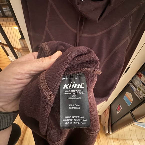 KÜHL Women’s Cowl Neck Tunic Pullover Burgundy Size S - Picture 4 of 6